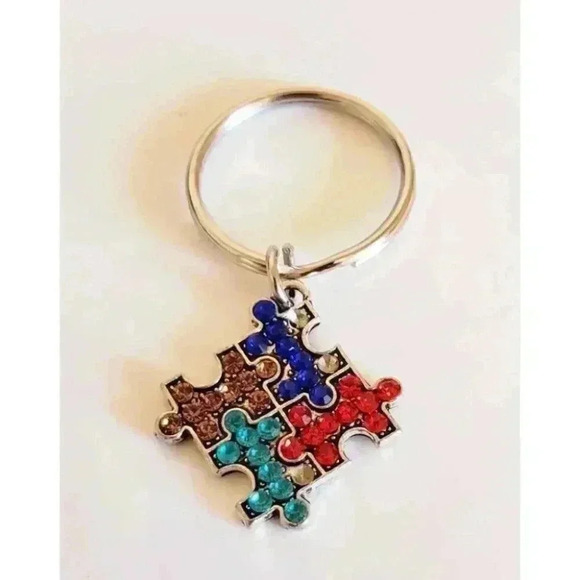 Autism Charm Keychain - Picture 1 of 1